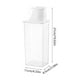 thumbnail image 3 of Tarro de plástico transparente para almacenar alimentos con taza medidora | Recipiente hermético y resistente a la humedad para granos, arroz y alimentos secos | 27 x 11 cm para organizar la, 3 of 7