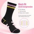 thumbnail image 5 of COOPLUS Women Crew Socks 6 Pairs, Cushioned Athletic Running Breathable Casual Gym Socks for Women, 5 of 8