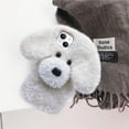 thumbnail image 5 of Compatible with iPhone 11 Case Cute Plush Furry Dog Phone Case for Women Girls Girly 3D Cartoon Kawaii Case Soft TPU Shockproof Protective Cover White, 5 of 13