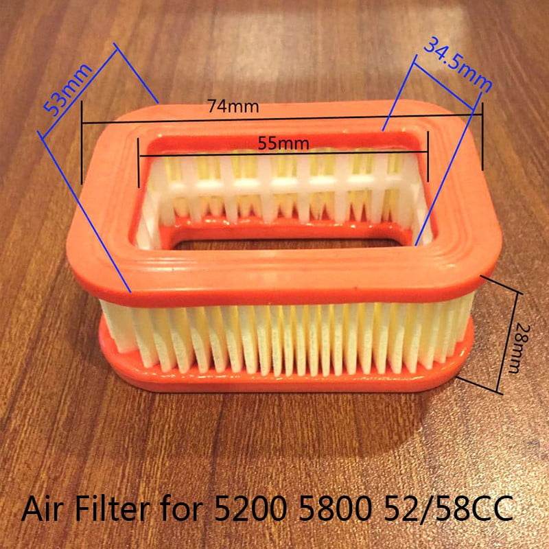 1 Pc Gasoline Chainsaw Paper Air Filter For 5200 5800 52/58CC Chainsaw 