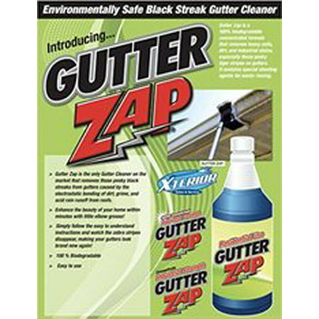 Gutter Zap Environmentally Safe Black Streak Gutter Cleaner, (Best Way To Keep Gutters Clean)