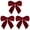 Wine-3pcs, variant on Pre-Tied Velvet Decorative Bows, Soft Holiday Ornament Bows, Reusable DIY Decor Crafts for Christmas Tree Wreath Garland Gift Wrapping Staircase & Mantel, Indoor and Outdoor Decoration