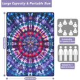 thumbnail image 3 of Picnic Blanket Waterproof Picnic Beach Blanket Waterproof Sandproof Foldable Portable Travel Large Tie-dye Style Picnic Blanket for Outdoor Camping,Beaches,Parks -Tie-dye 80" X 60", 3 of 6