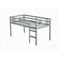 thumbnail image 4 of Solid Wooden Twin Loft Bed with Ladder & Ample Storage Space, Grey, 4 of 19