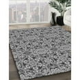 thumbnail image 2 of Ahgly Company Indoor Round Patterned Gray Cloud Gray Area Rugs, 3' Round, 2 of 6