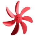 thumbnail image 2 of Ventilador de estufa con aspas de aleación de aluminio, 7 aspas, fácil instalación, universal, repuesto para ventilador de chimenea, color rojo, 2 of 14