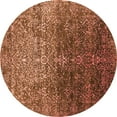 thumbnail image 1 of Ahgly Company Indoor Round Oriental Orange Industrial Area Rugs, 7' Round, 1 of 4