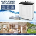 thumbnail image 7 of Adnoom Washing Machine, 19lbs Washer & 11lbs Spin Dryer Combo Washing Machine, Compact Washer Machine with Drain Pump&Time for Dorm and Home, Gray, 7 of 7