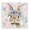Flower Power Bunny, variant on Stupell Industries Rustic Lodge Nerdy Nessie Cow Canvas Art, 17 x 17, by Tina LeCour