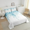 thumbnail image 4 of Erosebridal Cartoon Leaf Bedding King Comforter Set, Rustic Botanical Down Comforter, Eucalyptus Leaves Decor, Breathable, 4 of 8