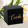 thumbnail image 5 of TFYZYY Wedding Card Box Foil Gift Card Holder Voting Box for Wedding Reception Birthday Graduation Event Decorations with 10 Cards, Elegant Design, Foldable, 5 of 6