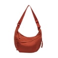thumbnail image 2 of Bolsa de hombro simple Bolsa de Nylon Nylon Crossbody para viajar en el trabajo de compras Naranja, 2 of 8