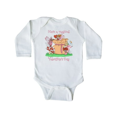 

Inktastic Have A Magical Valentine s Day Fairies Gift Baby Boy or Baby Girl Long Sleeve Bodysuit