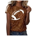 thumbnail image 1 of YDLCAFD T-Shirt Décontracté Mode Imprimé Col Rond Manches Courtes pour Femmes Saint-Valentin, 1 of 5