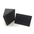 thumbnail image 1 of 6 PCS Acoustic Foam Charcoal/Black Bass Trap Sound Absorption Studio Soundproofing Corner Wall 12 x 12 x 24 cm, 1 of 5