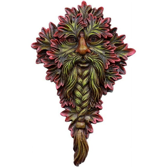 Pacific Giftware Greenman Face Resin Figurine Wall Plaque