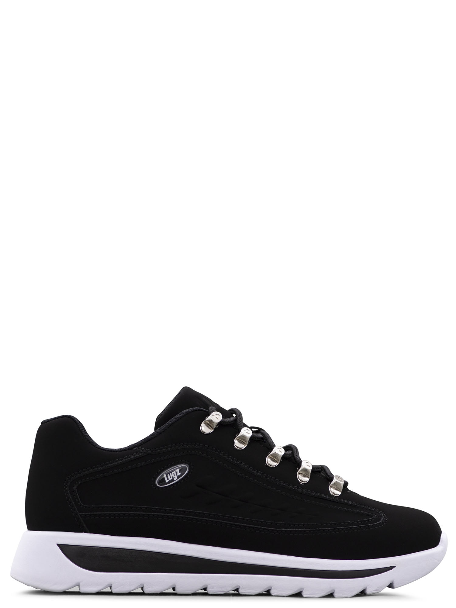 Lugz Men's Column Sneaker, Black/White, 13