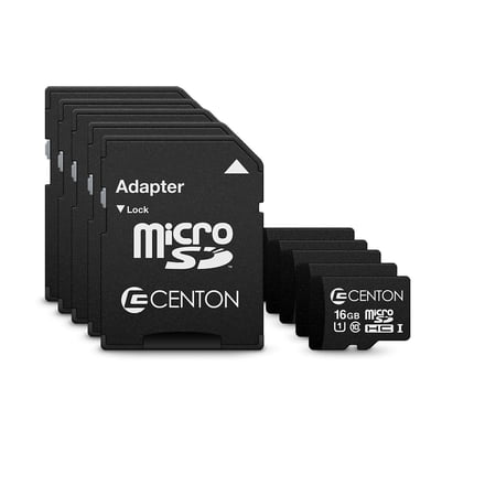 UPC: 0731969571545 | Centon Micro 16GB SDHC Memory Card UHS1 5/Pack (S1-MSDHU1-16G5B)