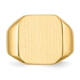 thumbnail image 4 of 14k Yellow Gold Solid Back Mens Signet Ring Size 10 Ring for Men - 17.0 Grams, 4 of 6