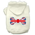 thumbnail image 3 of Pet, Dog  Cat Hoodie Screen Printed, "Bone Shaped Flag United Kingdom (Union Jack) Flag", 3 of 11