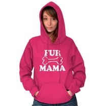 Fur Mama Cute Pet Owner Cat Dog Mom Women Plus Size Graphic Pullover Hoodie Brisco Brands 3X