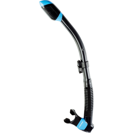 UPC: 0843607041348 | Cressi Supernova Dry Snorkel (Black/Blue)