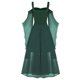 thumbnail image 4 of Womens Halloween Costumes 2024 Cosplay Gothic Dresses Womne Plus Size Cold Shoulder Butterfly Sleeve Halloween Dress, 4 of 5