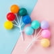 thumbnail image 4 of 6 adornos para cupcakes con forma de globo, para insertar en tartas, coloridos adornos para postres., 4 of 6
