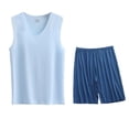 thumbnail image 3 of Sentmoon Mens Outfits Men's Tank Tops and Mens Athletic Shorts Sleeveless V Neck Summer Compression Shirt Men Solid Color Muscle Loose Plus Size Clothes for Men Holiday XXXXXL, 3 of 4