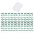 thumbnail image 1 of 100pcs Paper Clips Portable Small Cute Green Pea Shape Anti Slip Electroplated Metal Office Bookmark Clips, 1 of 8