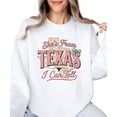 thumbnail image 4 of Shes From Texas I Can Tell Sweatshirt for Women Western Cowgirl Graphic Pullover White Sweatshirt Adult Large, 4 of 7
