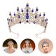 thumbnail image 5 of Fiesta Tirston Tiara Crown Wedding Weddal Corona Corona Accesorio de cabello, 5 of 6