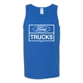 thumbnail image 2 of Wild Bobby, Ford Trucks White Sign, Cars and Trucks, Men Graphic Tank Top, Royal, Medium, 2 of 4