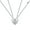 6, variant on Magnetic Heart Couple Necklace Chain For Best Friend Lovers Wedding Party US-4