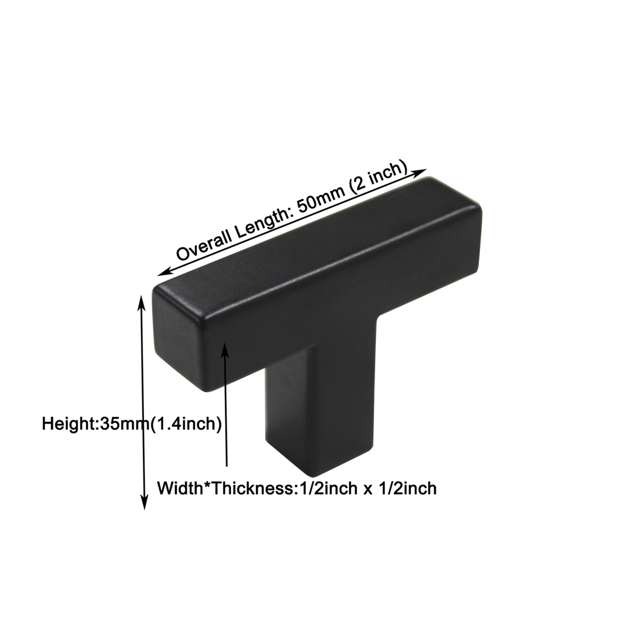Fitviso 25 Pack Matte Black Cabinet Knobs Single Hole  Kitchen Cabinet Handles Drawer Pulls for Cabinets Cupboard