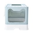 thumbnail image 3 of Caja de arena para gatos Yuyangstore Bandeja de arena cerrada con capucha Azul, 3 of 5