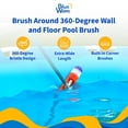 thumbnail image 2 of Blue Wave Brush Around 360 Wall & Floor Pool Brush, 2 of 7