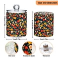 thumbnail image 5 of Yayeee 2 Pack Qtip Holder Bathroom Cotton Swab Canister with Lid Clear Dispenser Set, Vibrant Flowers, 5 of 6