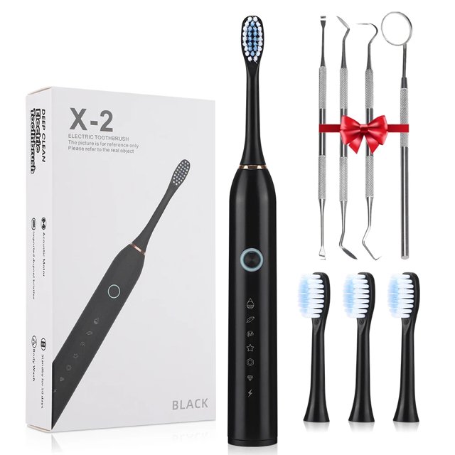 Cepillo de dientes eléctrico con vibración Sónica, limpiador Dental impermeable, herramientas de blanqueamiento, eliminador de manchas de sarro, cuidado bucal
