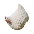 thumbnail image 2 of Escultura de pollo de granja artificial que simula una granja, para uso interior y exterior. blanco, 2 of 9