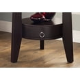 thumbnail image 3 of 23.5" x 23.5" x 24" Cappuccino 1 Drawer  Accent Table, 3 of 8