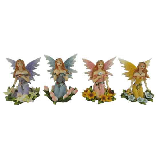 Fairy Sitting on a Flower Bed Set by Medieval Collectibles ...