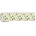 thumbnail image 3 of Ambesonne Christmas Fabric by the Yard Upholstery, Retro Style Pine Trees, 1 Yard, Lime Green and Dark Coral, 3 of 5