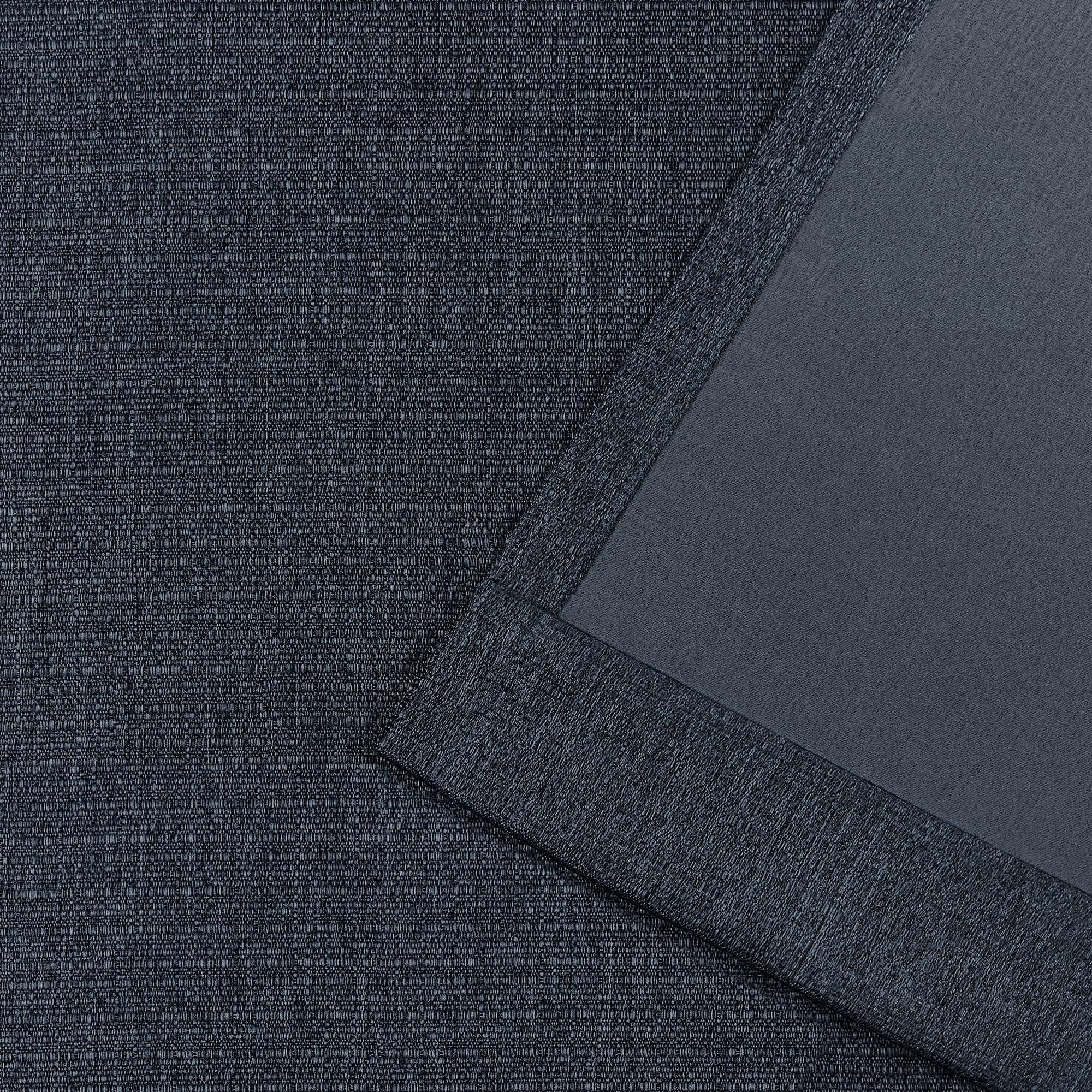 Exclusive Home Bastian Room Darkening Blackout Grommet Top Curtain Panels, 52"x84", Indigo, Set of 2