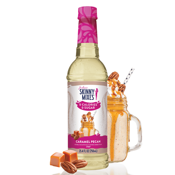 Jordan's Skinny Mixes Sugar Free Caramel Pecan Syrup, 25.4 Fl Oz