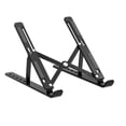 thumbnail image 1 of Soporte para portátil Soporte para portátil plegable de aluminio Soporte para tableta ajustable de viaje portátil, Negro Guardurnaity EL004610-01B, 1 of 2