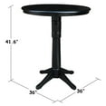 thumbnail image 7 of International Concepts 36" Round Pedestal Bar Table in Black, 7 of 7