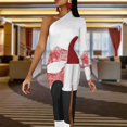 thumbnail image 4 of Lipstick - v1 Half Dleeve Split Dress summer dresses elegant chic wedding evening dresses, 4 of 6