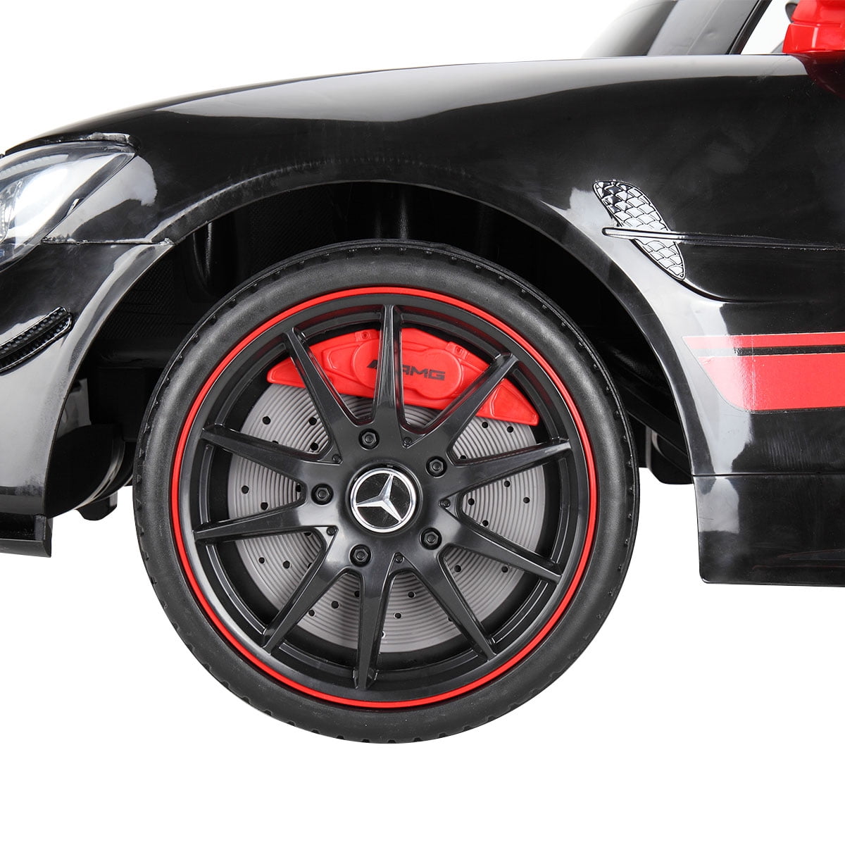 CIPACHO 12V Battery-Powered Ride On Car for Kids, Double Door Electric Vehicle for Boys Girls, with Remote Control LED Lights Music, Injection Black CIPACHO 12V Battery-Powered Ride On Car for Kids, Double Door Electric Vehicle for Boys Girls, with Remote Control LED Lights Music, Injection Black