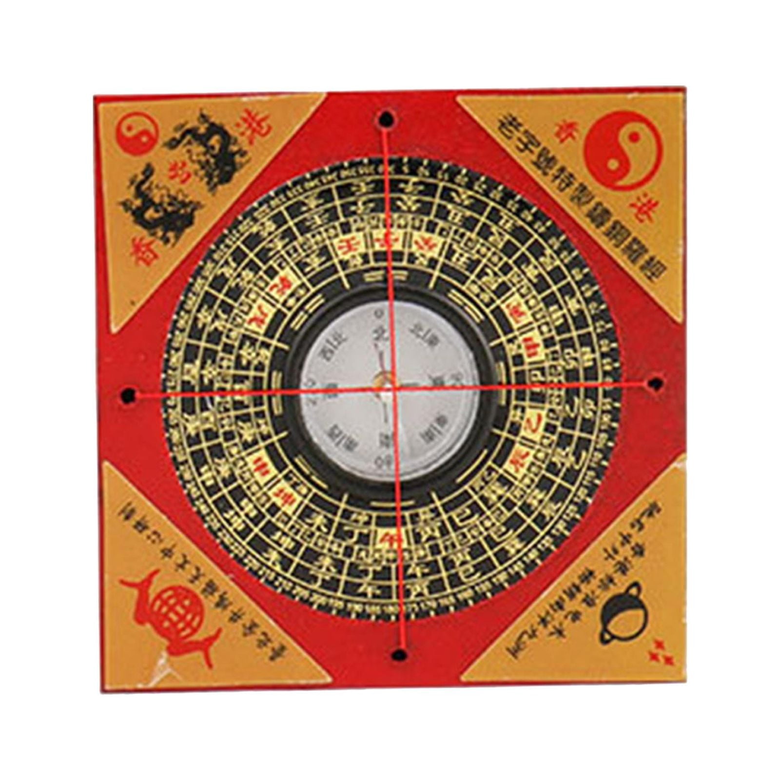 Hemoton Feng Shui Compass Pendant – Chinese Style Divination Compass Hanging Decor For Keychain Or Car